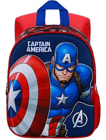 Marvel Captain America Patriot Sac à Dos 3D Elite, Multicolore