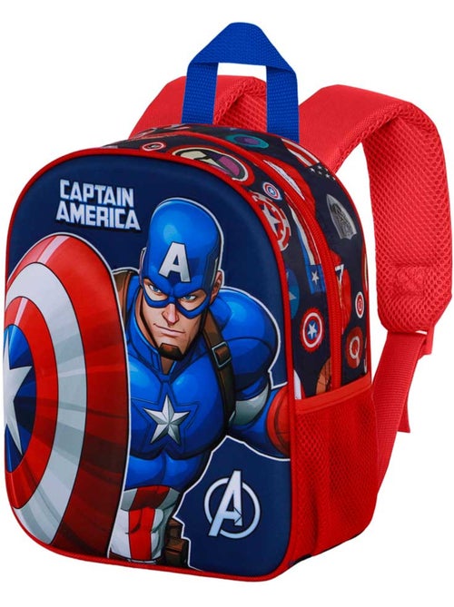 Marvel Captain America Patriot Sac à Dos 3D Elite, Multicolore - Kiabi