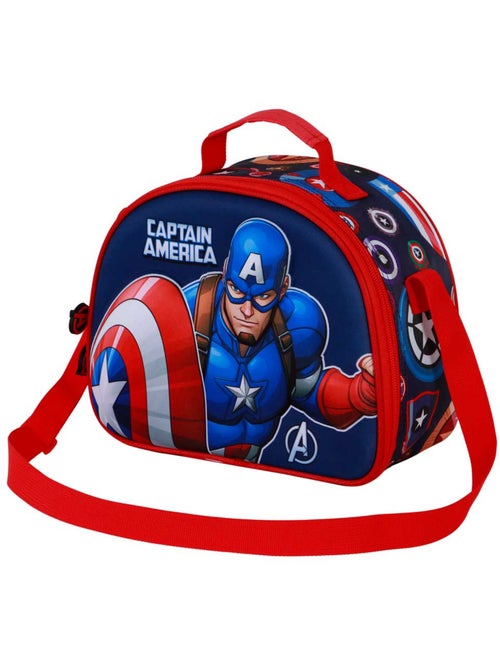 Marvel Captain America Patriot Sac Repas 3D, Multicolore - Kiabi