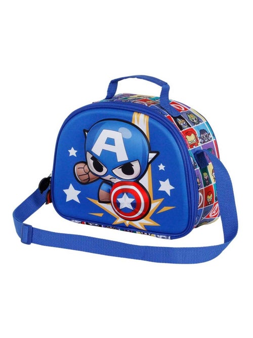 Marvel Captain America Punch Sac Repas 3D, Bleu - Kiabi
