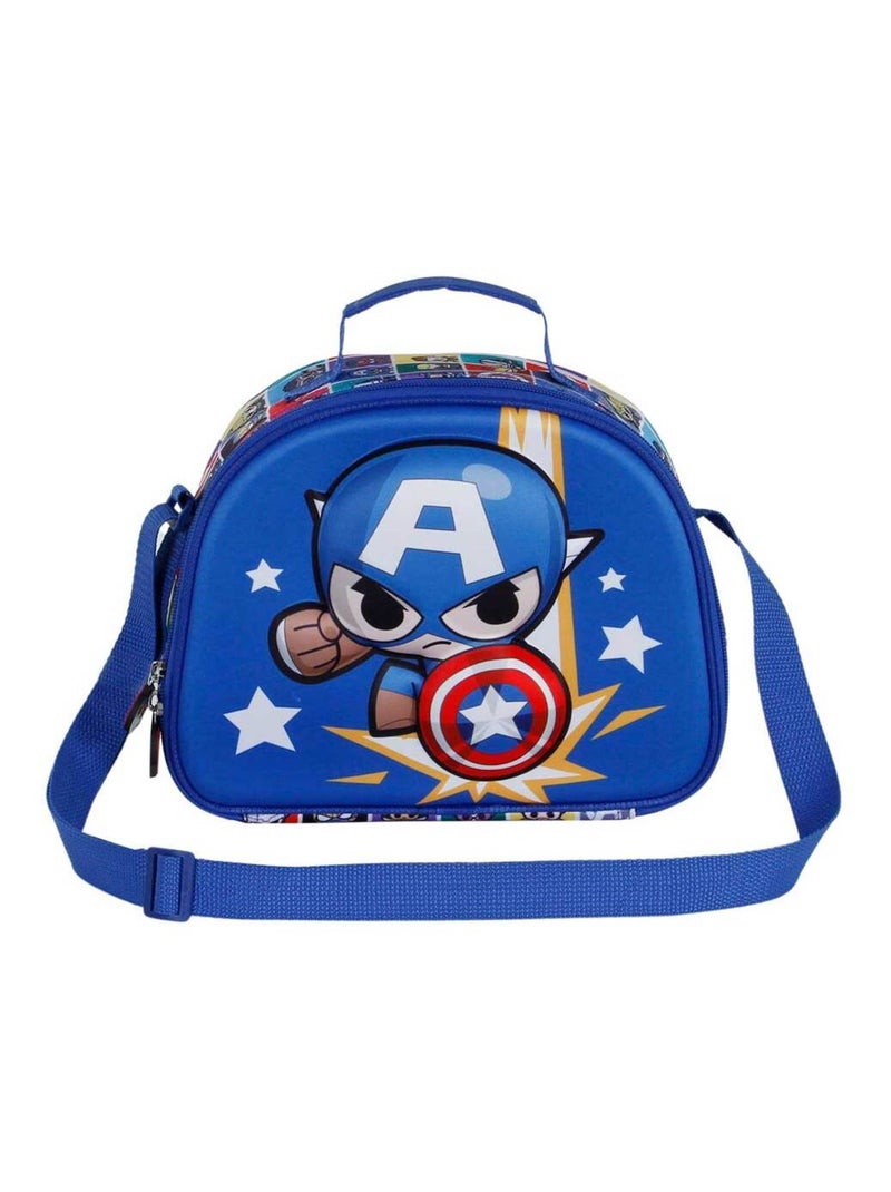Marvel Captain America Punch Sac Repas 3D, Bleu Bleu - Kiabi