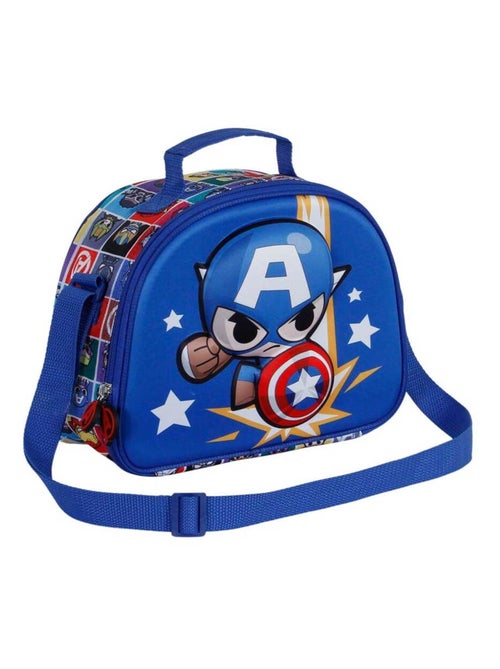 Marvel Captain America Punch Sac Repas 3D, Bleu - Kiabi