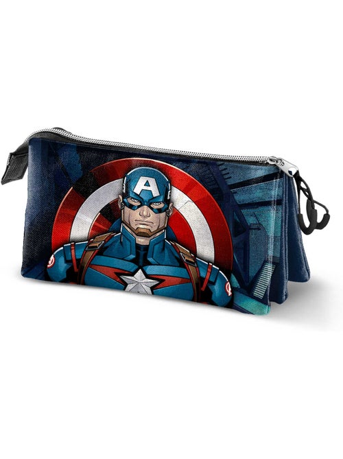 Marvel Captain America Wings Trousse Triple, Bleu - Kiabi