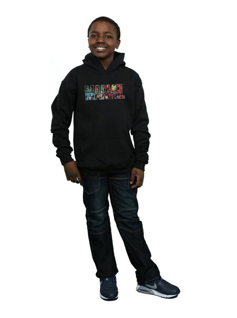 Marvel Comics - Sweat à capuche Noir - Kiabi