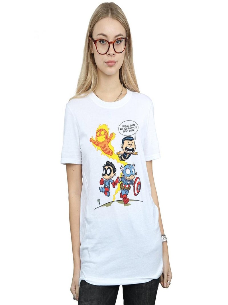 Marvel Comics - T-shirt AVENGERS INVADERS Blanc - Kiabi