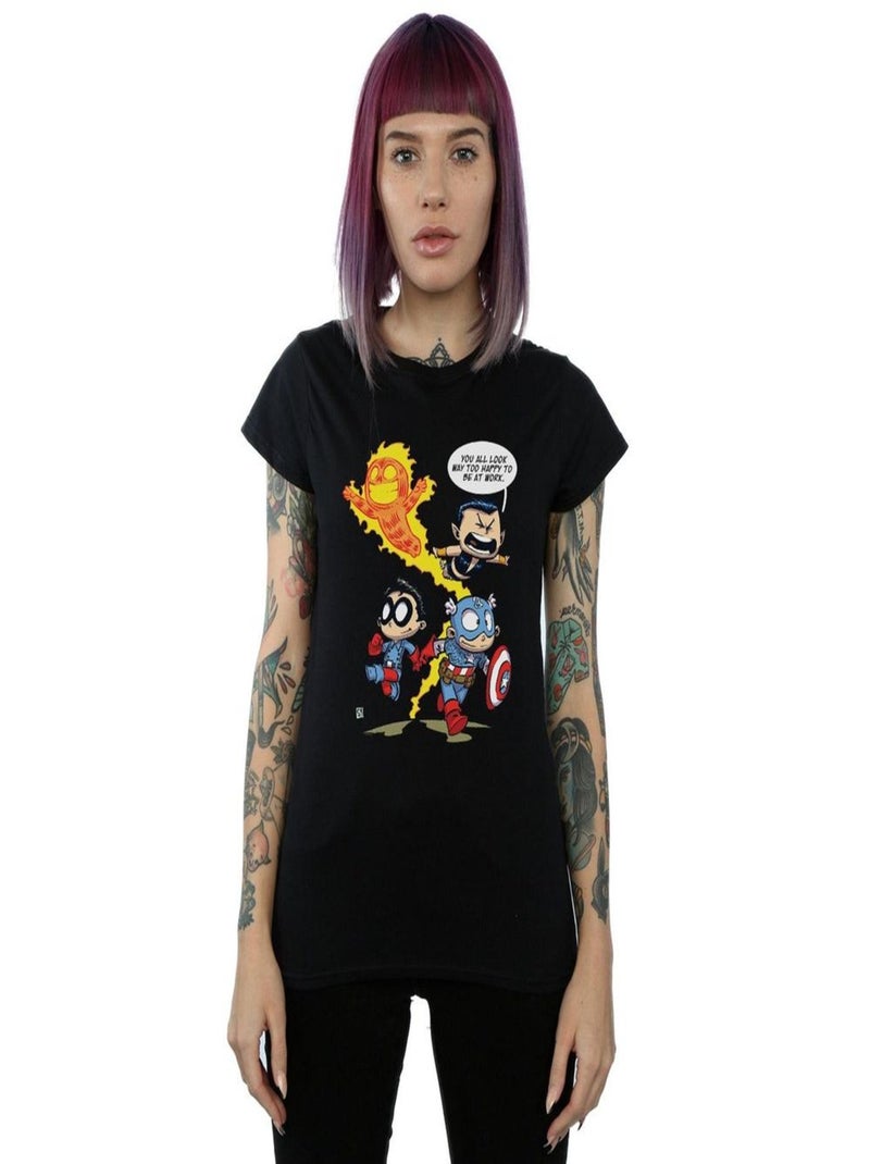 Marvel Comics - T-shirt AVENGERS INVADERS Noir - Kiabi