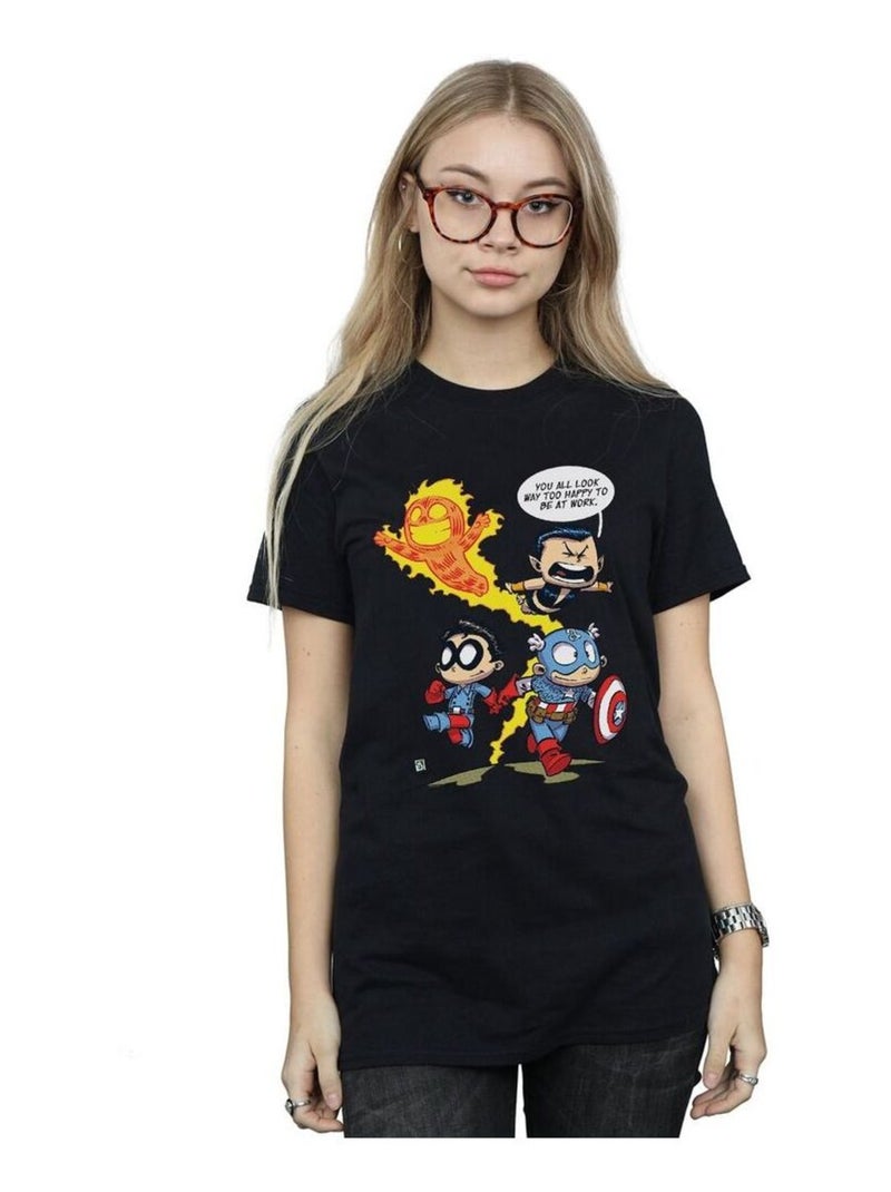 Marvel Comics - T-shirt AVENGERS INVADERS Noir - Kiabi