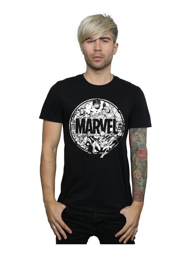 Marvel Comics - T-shirt motif/style logo Noir - Kiabi