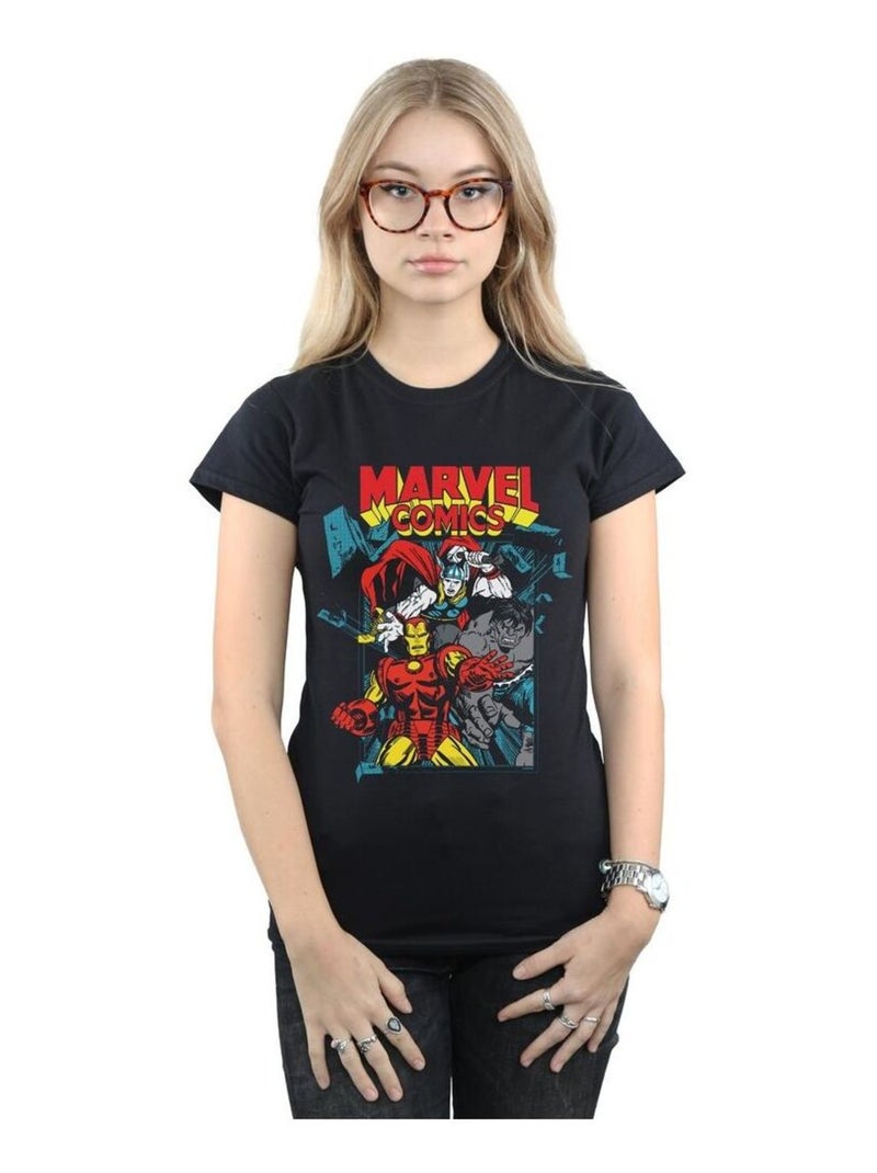 Marvel Comics - T-shirt Noir - Kiabi