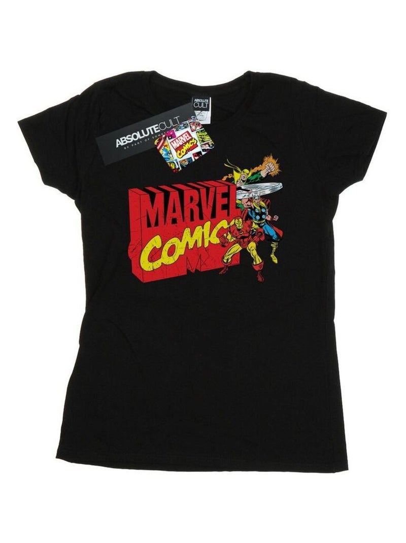 Marvel Comics - T-shirt Noir - Kiabi