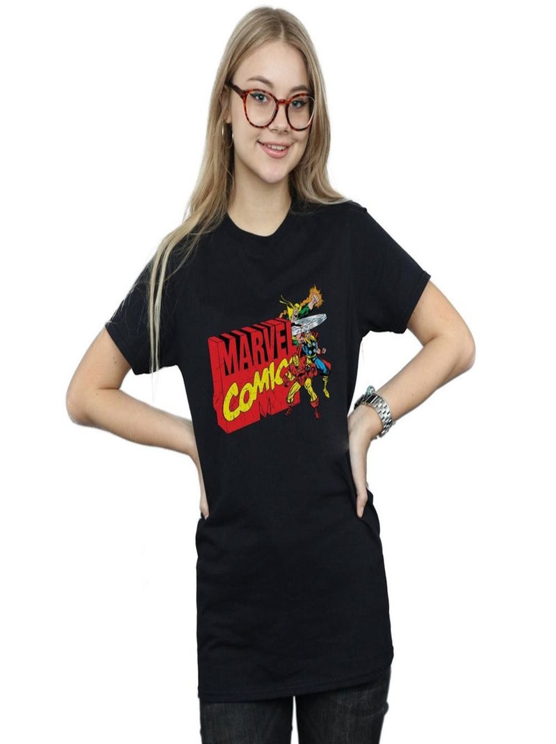 Marvel Comics - T-shirt Noir - Kiabi