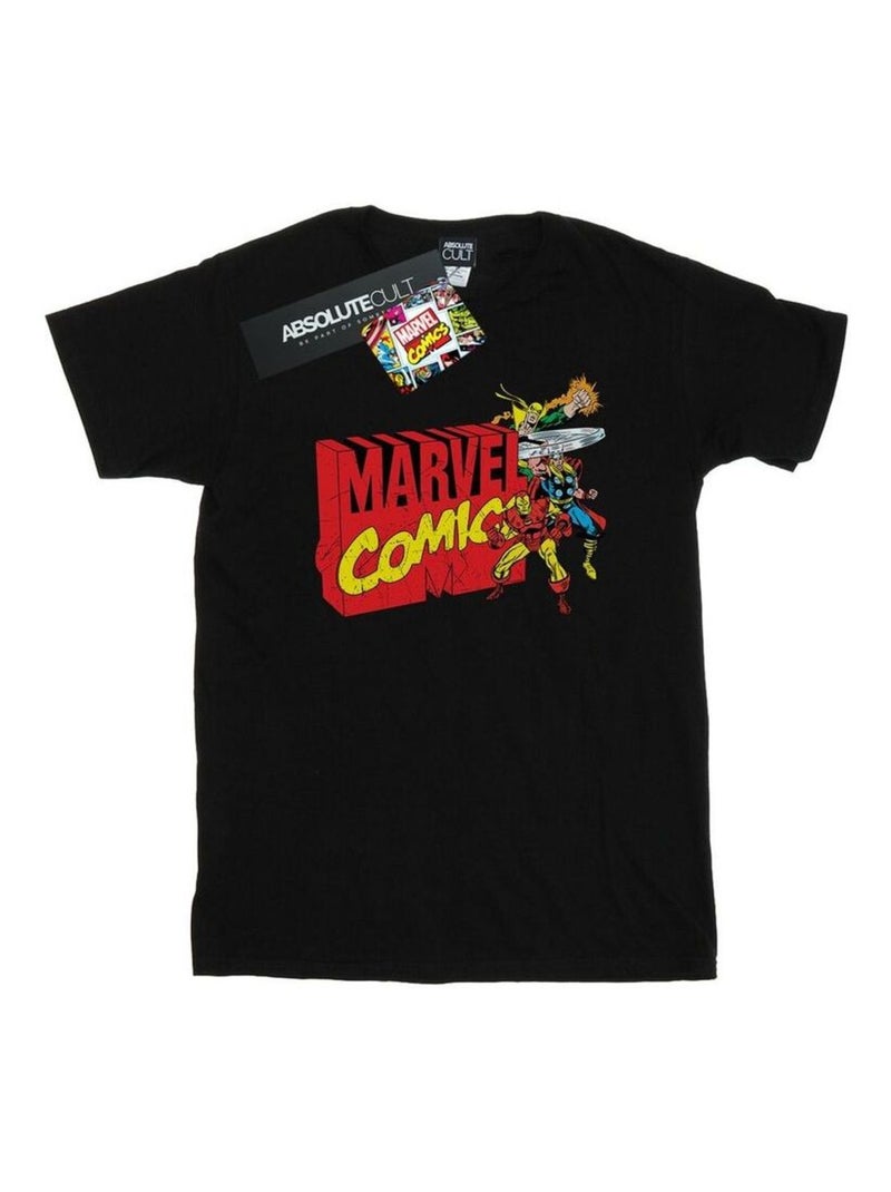 Marvel Comics - T-shirt Noir - Kiabi