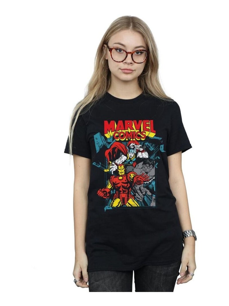 Marvel Comics - T-shirt Noir - Kiabi