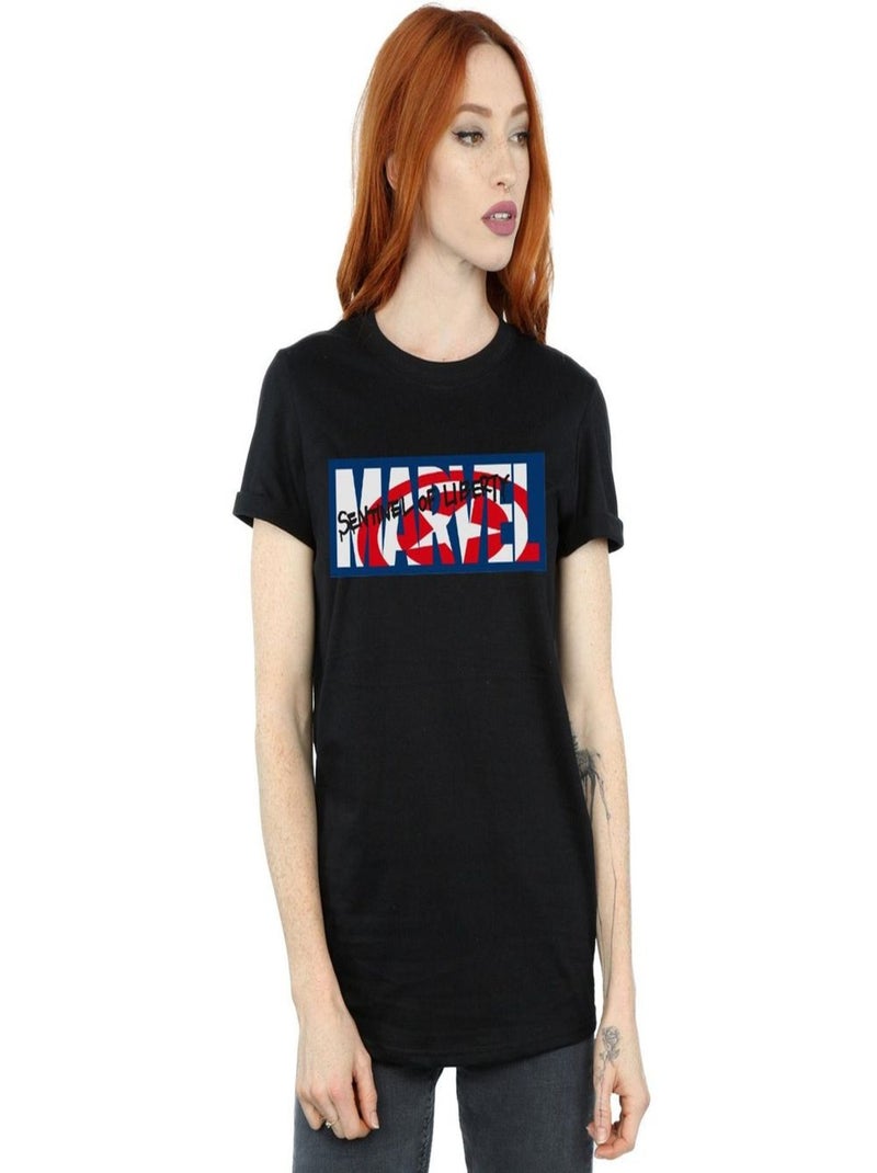 Marvel Comics - T-shirt SENTINEL OF LIBERTY Noir - Kiabi
