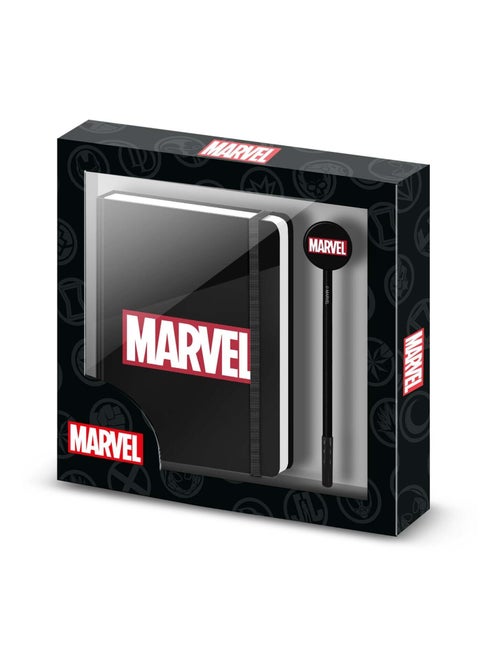 Marvel Comics Coffret Cadeau avec Journal et Stylo à Bille Fashion, Noir - Kiabi