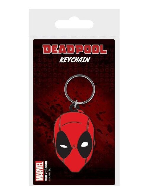 Marvel Comics porte-clés caoutchouc Deadpool Face 6 cm - Kiabi