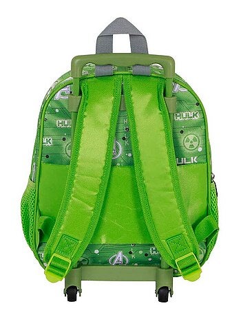 Marvel Hulk Rage Sac à dos 3D à Roulettes Petit, Vert