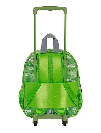Marvel Hulk Rage Sac à dos 3D à Roulettes Petit, Vert