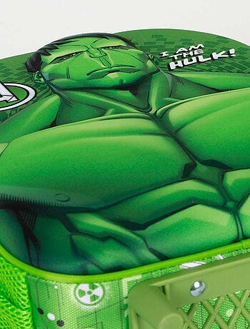 Marvel Hulk Rage Sac à dos 3D à Roulettes Petit, Vert