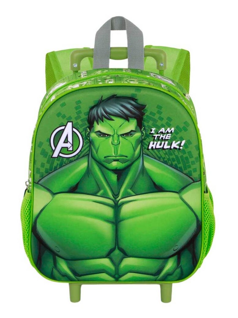 Marvel Hulk Rage Sac à dos 3D à Roulettes Petit, Vert Vert - Kiabi