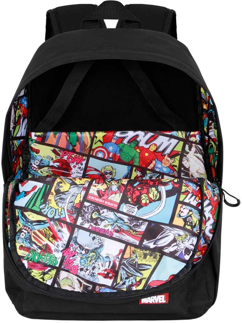 Marvel MV Sac à dos Block, Noir Noir - Kiabi