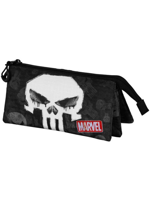 Marvel Punisher Skull Trousse Triple, Noir - Kiabi