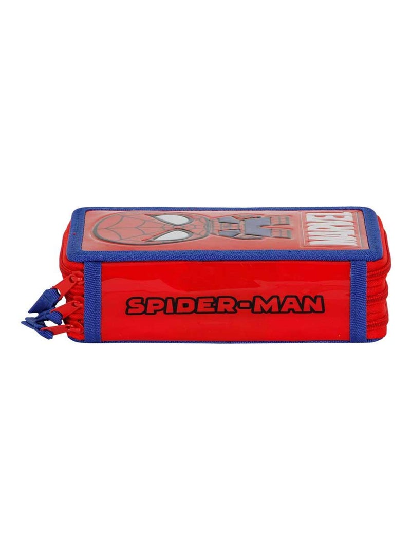 Marvel Spiderman Glide Trousse Triple Garnie, Rouge Rouge - Kiabi