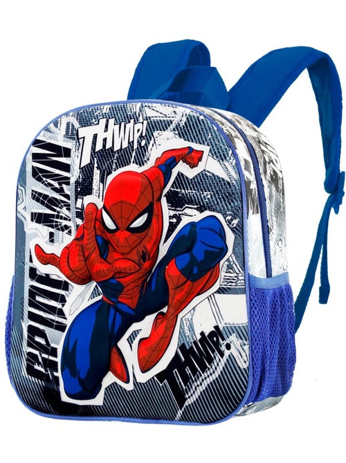 Marvel Spiderman Jumping Sac à dos 3D Petit, Gris - Kiabi