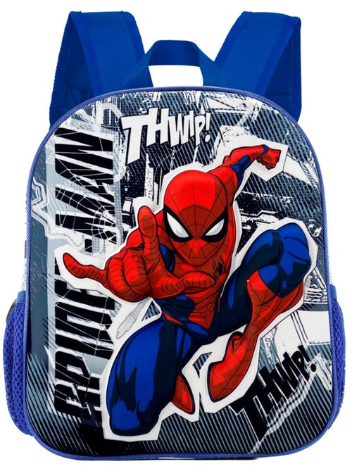 Marvel Spiderman Jumping Sac à dos 3D Petit, Gris - Kiabi