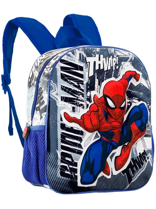 Marvel Spiderman Jumping Sac à dos 3D Petit, Gris - Kiabi