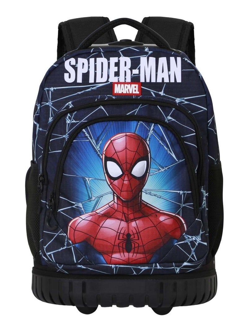 Marvel Spiderman Maximum Sac à dos à Roulettes GTS FAN, Bleu Bleu - Kiabi