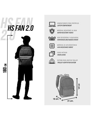 Marvel Spiderman Maximum Sac à dos HS FAN 2.2, Bleu