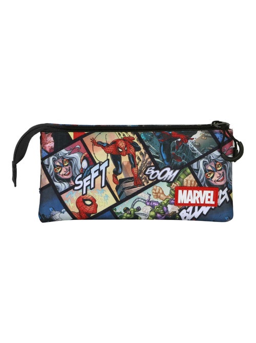 Marvel Spiderman Panels Trousse Triple, Multicolore - Kiabi Marvel Spiderman Panels Trousse Triple, Multicolore - Kiabi
