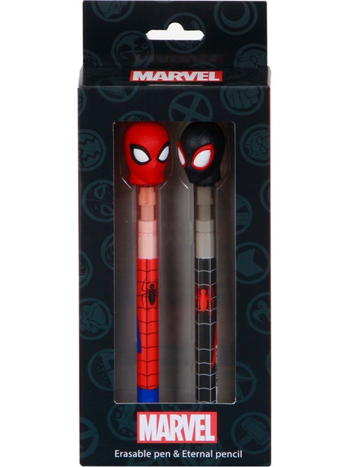 Marvel Spiderman Peter Pack de 2 Stylos 10 Couleurs, Rouge - Kiabi Marvel Spiderman Peter Pack de 2 Stylos 10 Couleurs, Rouge - Kiabi