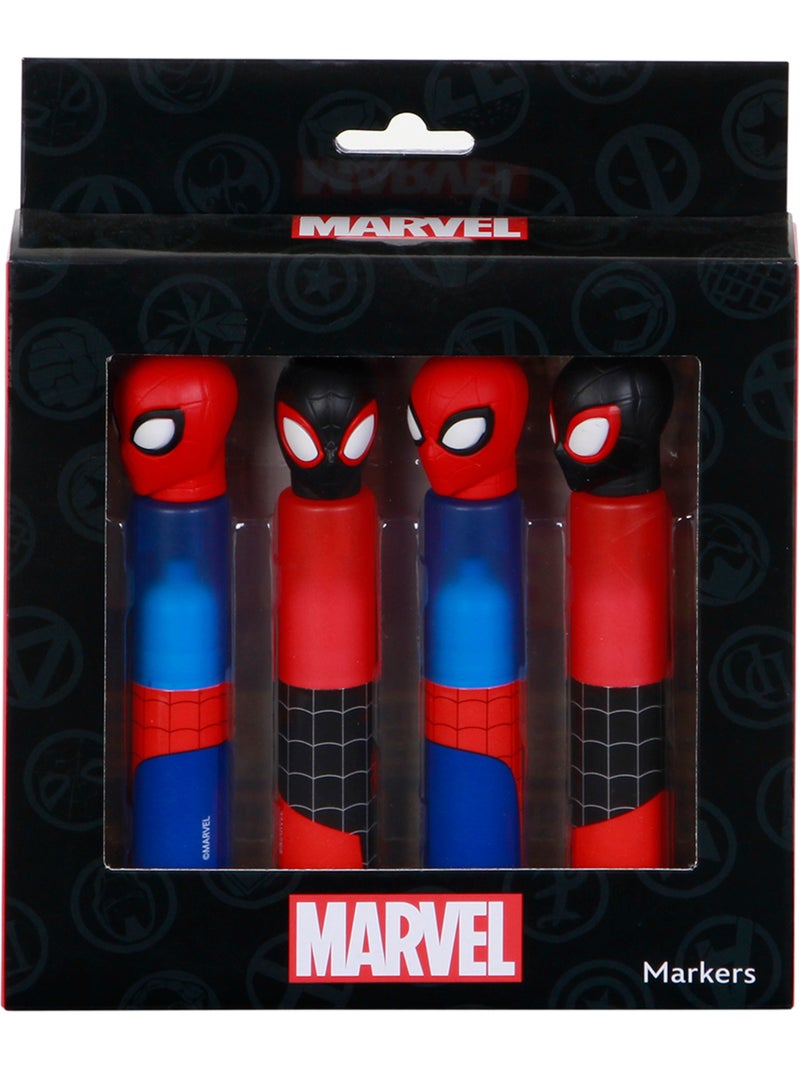 Marvel Spiderman Peter Pack de 4 Surligneurs, Rouge Rouge - Kiabi