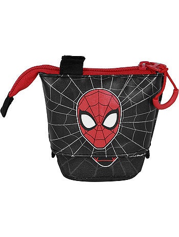 Marvel Spiderman Peter Trousse Cute + 2 Stylos Gel Effaçables, Rouge