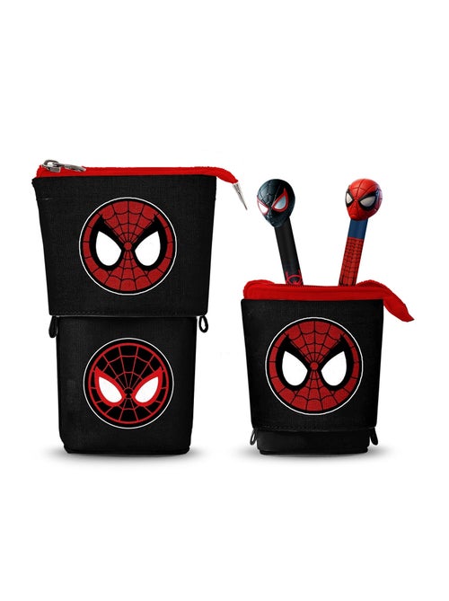 Marvel Spiderman Peter Trousse Cute + 2 Stylos Gel Effaçables, Rouge - Kiabi