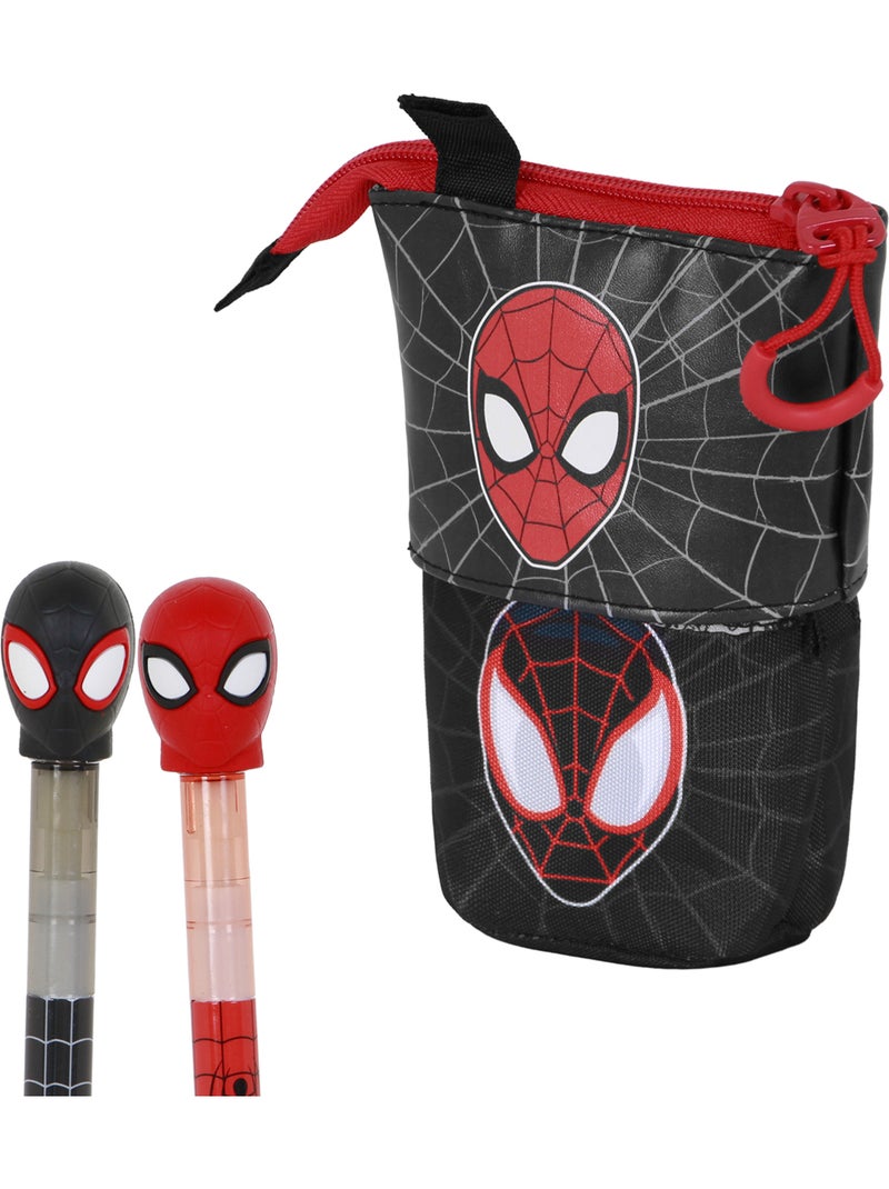 Marvel Spiderman Peter Trousse Cute + 2 Stylos Gel Effaçables, Rouge Rouge - Kiabi