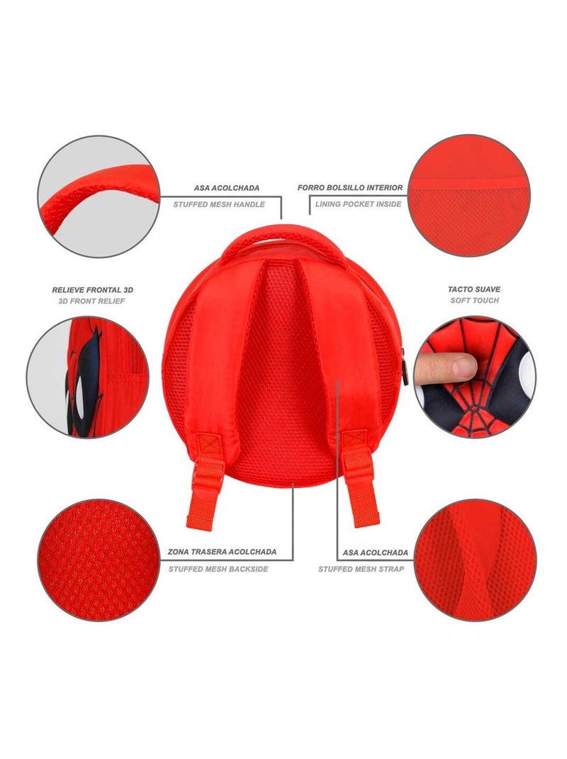 Marvel Spiderman Send Sac à dos Emoji, Rouge Rouge - Kiabi