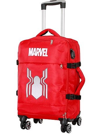 Marvel Spiderman Spider Valise Cabine 4 Roues, Rouge