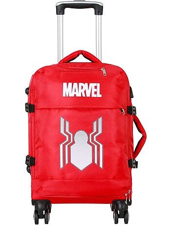 Marvel Spiderman Spider Valise Cabine 4 Roues, Rouge