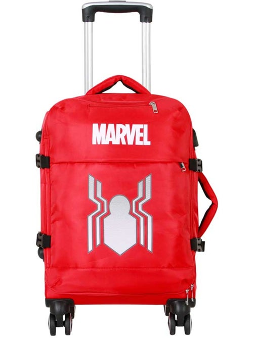 Marvel Spiderman Spider Valise Cabine 4 Roues, Rouge - Kiabi