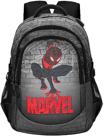 Marvel Spiderman Spin Sac à dos Running PLUS, Gris