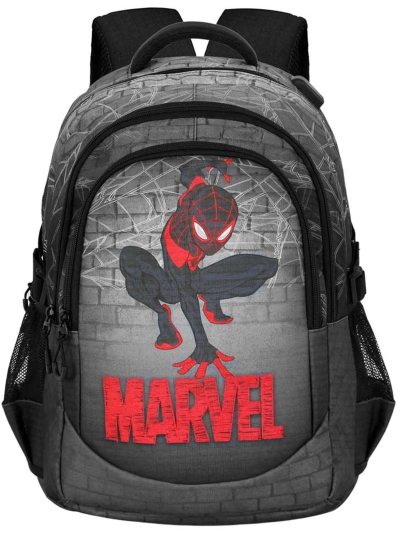 Marvel Spiderman Spin Sac à dos Running PLUS, Gris Gris - Kiabi
