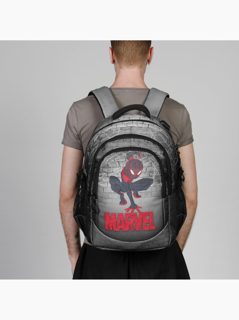 Marvel Spiderman Spin Sac à dos Running PLUS, Gris Gris - Kiabi