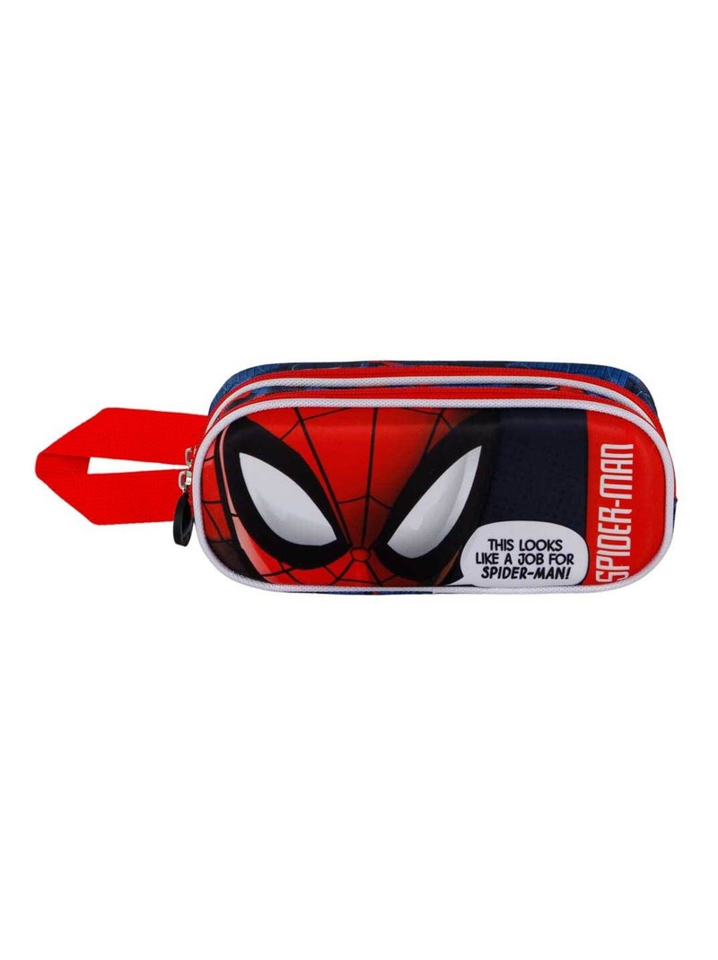 Marvel Spiderman Stronger Trousse 3D Double, Rouge Rouge - Kiabi