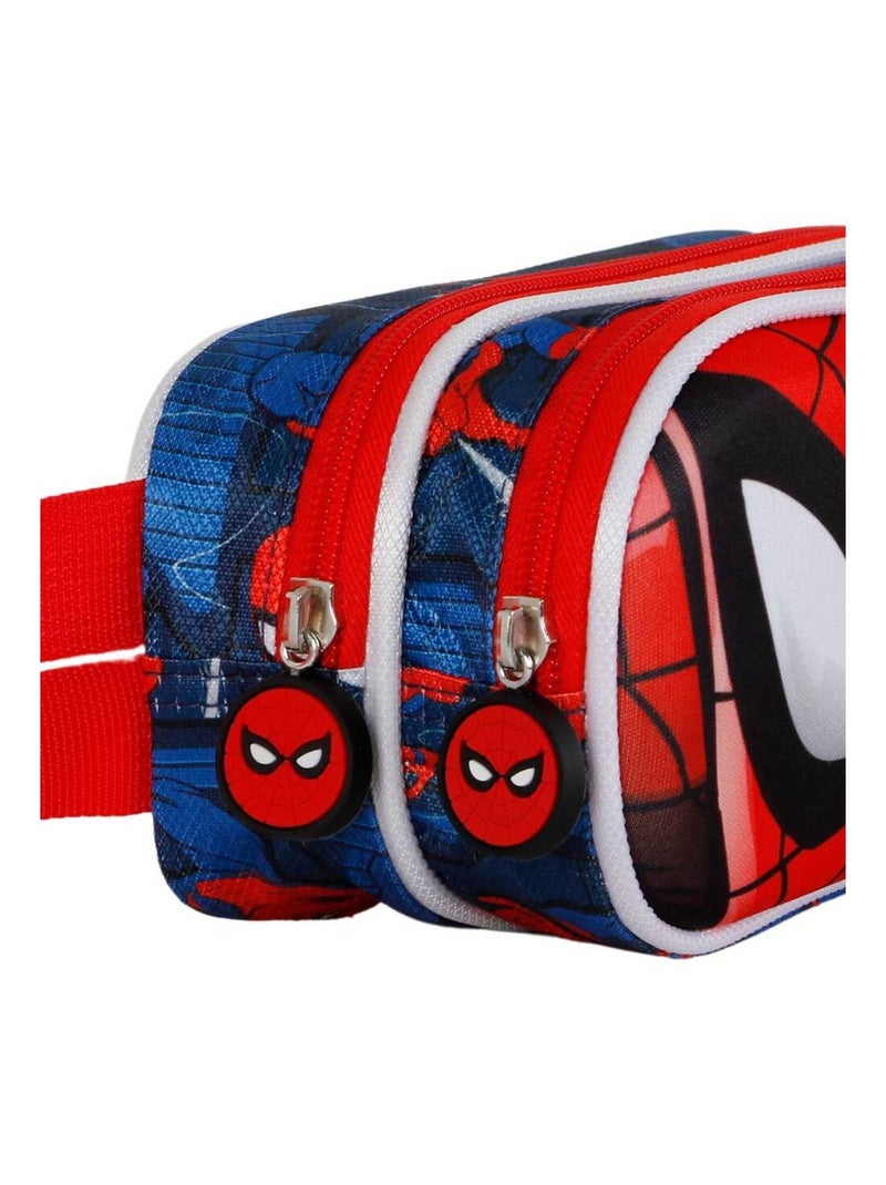 Marvel Spiderman Stronger Trousse 3D Double, Rouge Rouge - Kiabi