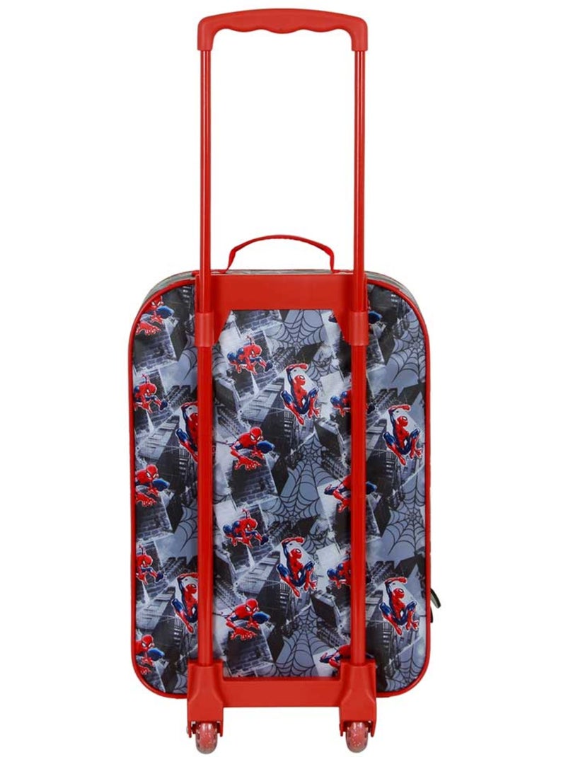 Marvel Spiderman Symbol Valise à Roulettes Soft 3D, Gris Gris - Kiabi