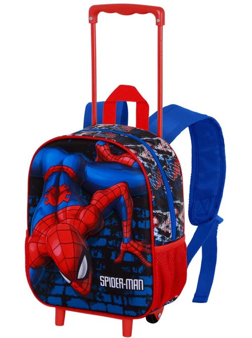 Marvel Spiderman Wall Sac à dos 3D à Roulettes Petit, Rouge - Kiabi