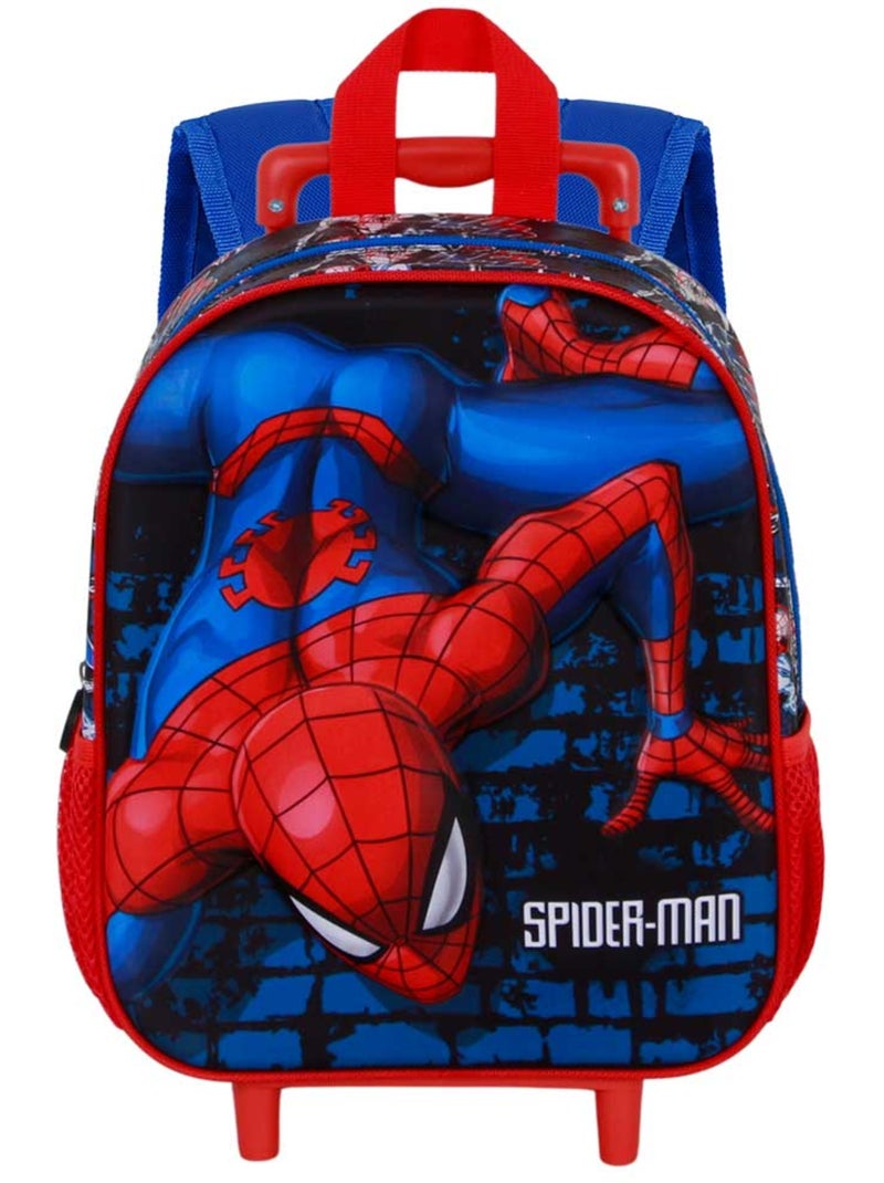 Marvel Spiderman Wall Sac à dos 3D à Roulettes Petit, Rouge Rouge - Kiabi